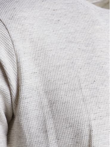 Camiseta Texturizada Manga Curta Eletrón Masculina OFF WHITE