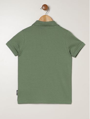 Polo Manga Curta Infantil Para Menino - VERDE