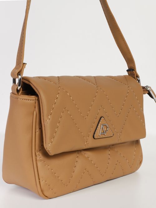 Bolsa Mini Bag Metalassê Feminina BEGE