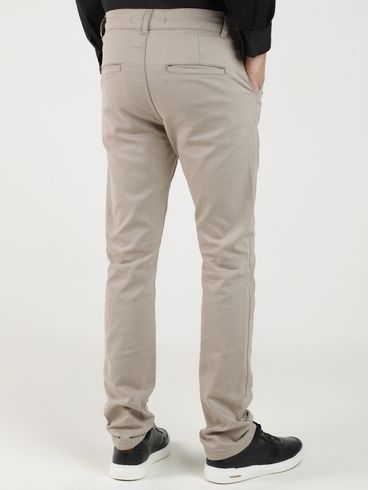 Calça Sarja Sport Slim Masculina BEGE
