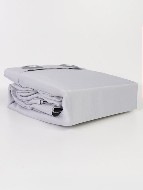 Cortina Longa Rústica Oxford CINZA