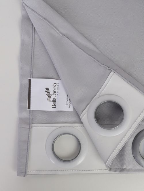 Cortina Longa Rústica Oxford CINZA