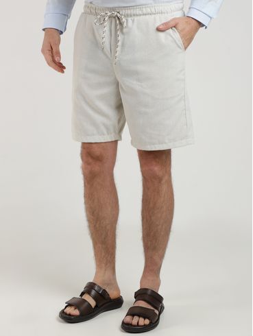 Bermuda Linho Eletrón Masculina NATURAL