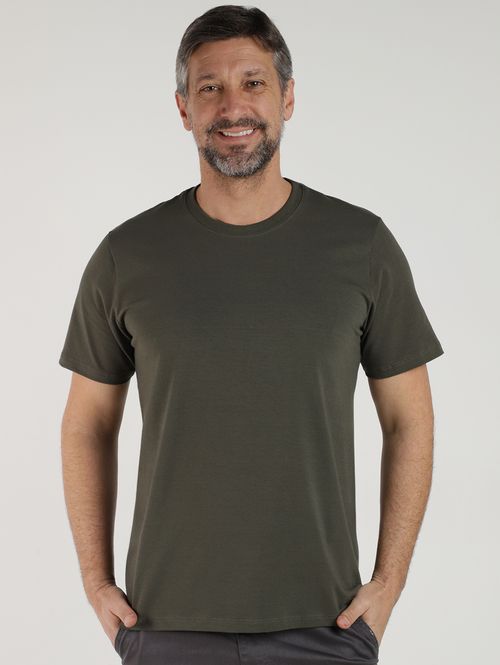 Camiseta Cotton Básica Masculina VERDE