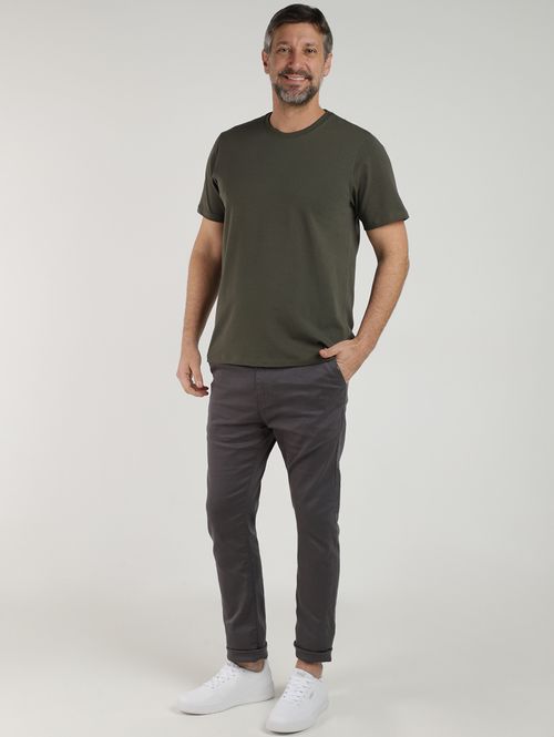 Camiseta Cotton Básica Masculina VERDE