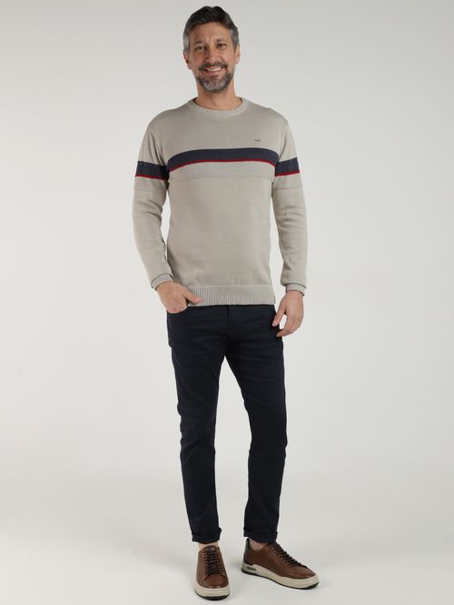 Suéter de Tricot Masculino AREIA