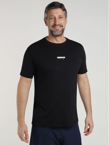 Camiseta Manga Curta Masculina PRETO