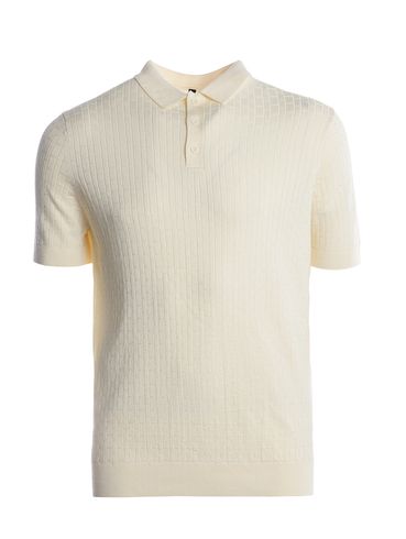 Polo Tricot Canelado Manga Curta Masculina OFF WHITE
