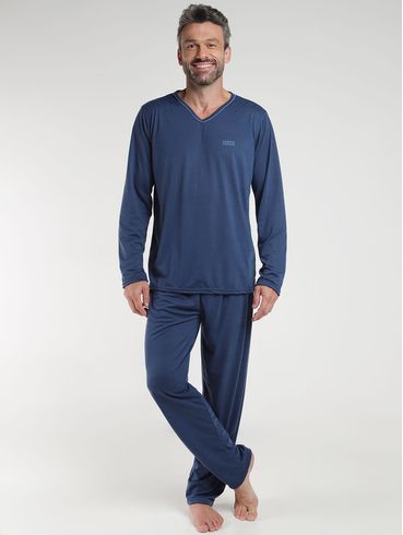 Pijama Longo Masculino MARINHO