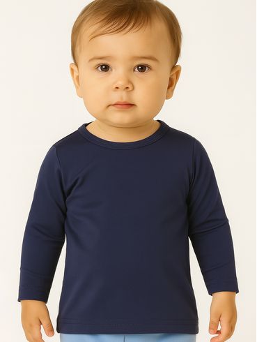 Camiseta Térmica Infantil Para Bebê - AZUL