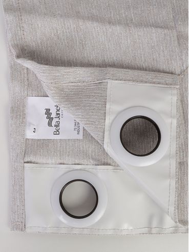 Cortina Rústica Suez OFF WHITE