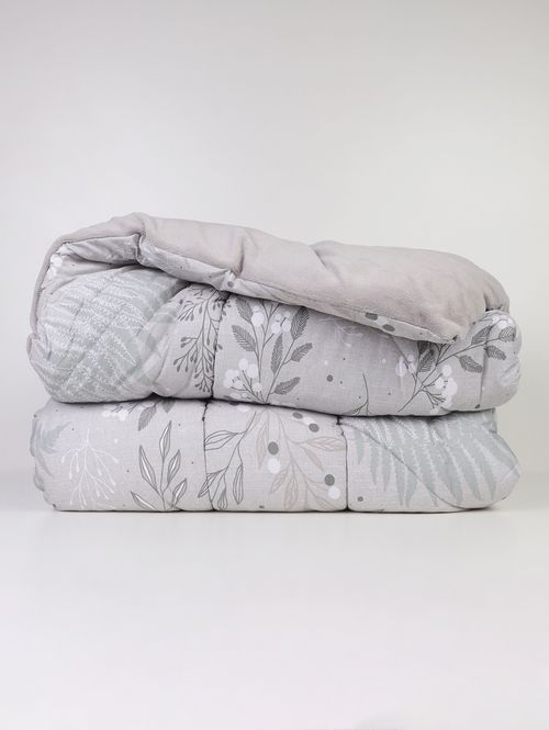 Edredom Queen Size Blend Malha Altenburg CINZA