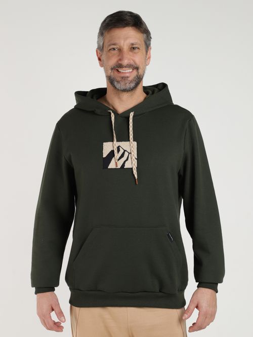 Moletom Canguru Com Capuz Masculino VERDE