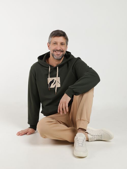 Moletom Canguru Com Capuz Masculino VERDE