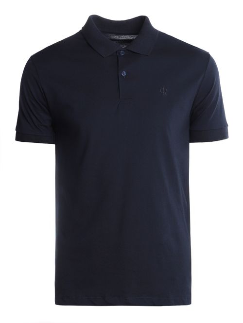 Polo Malha Manga Curta Masculina MARINHO