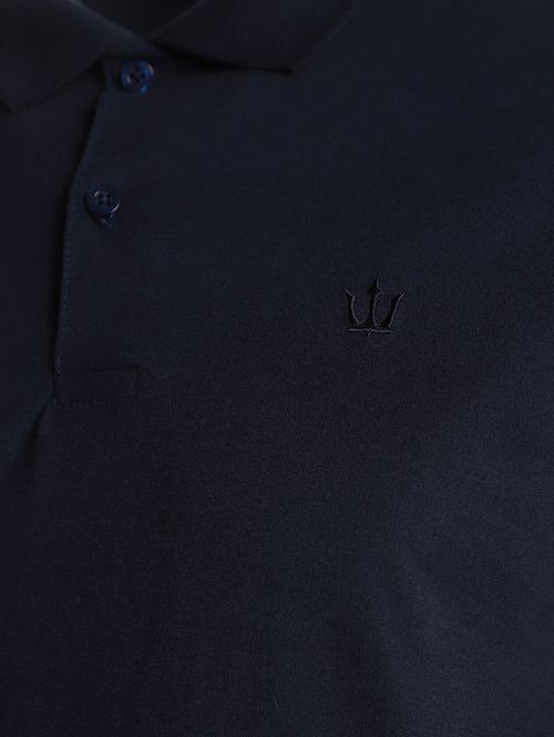 Polo Malha Manga Curta Masculina MARINHO