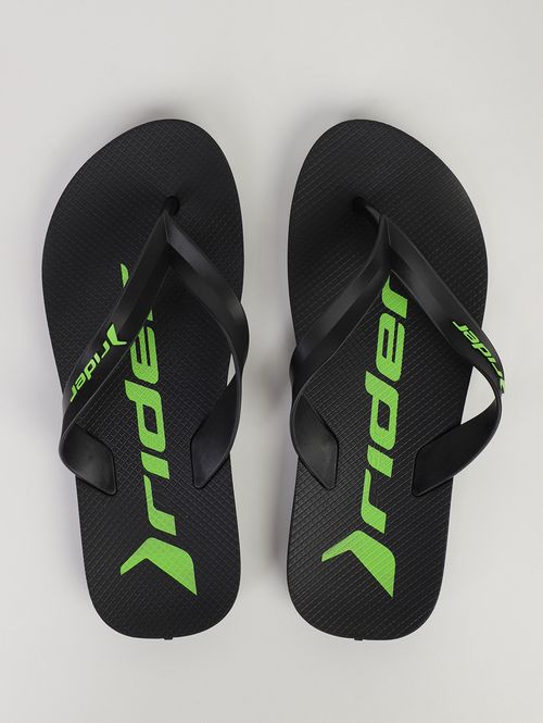 Chinelo Feel  Rider Masculino PRETO/PRETO/VERDE