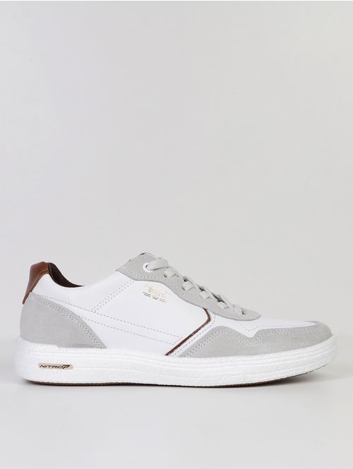 Sapatênis Drift Pegada Masculino BRANCO/CINZA