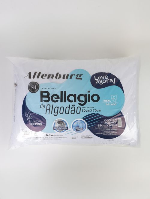 Travesseiro Bellagio 180 Fios Altenburg BRANCO