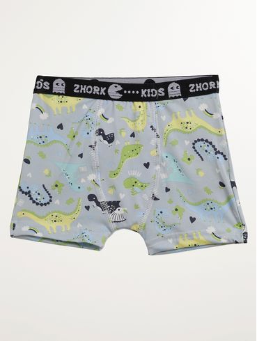Cueca Boxer Infantil Para Menino - CINZA
