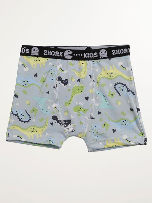 Cueca Boxer Infantil Para Menino - CINZA