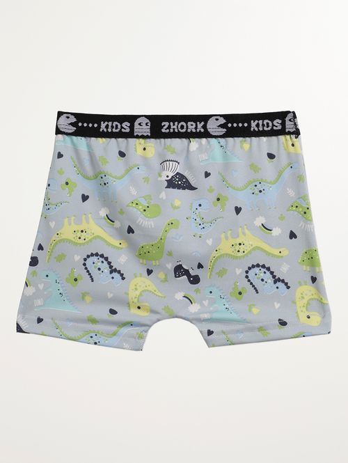 Cueca Boxer Infantil Para Menino - CINZA