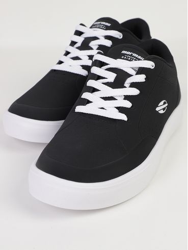 Tênis Casual Urban Free Mormaii Masculino PRETO/BRANCO