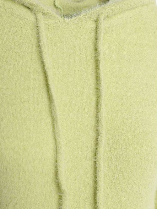 Blusão Tricot Com Capuz Feminino VERDE