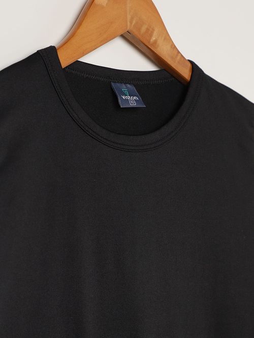 Blusa Térmica Juvenil Para Menina - PRETO