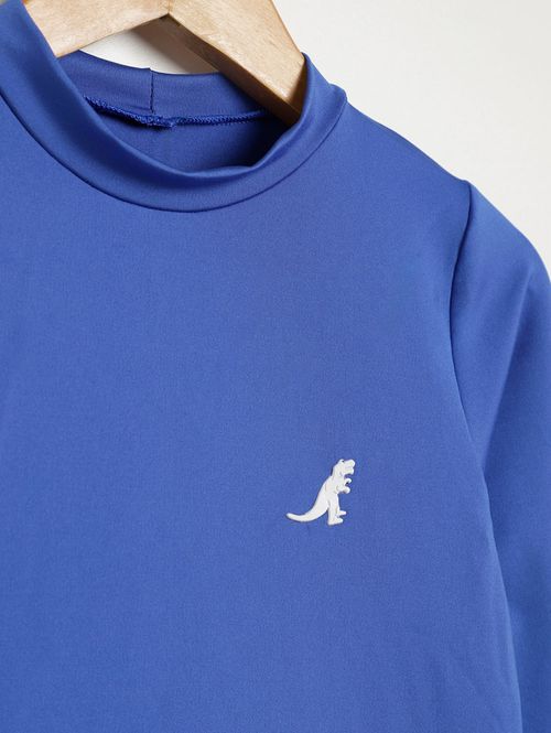 Camiseta com Proteção UV Infantil Para Menino - AZUL