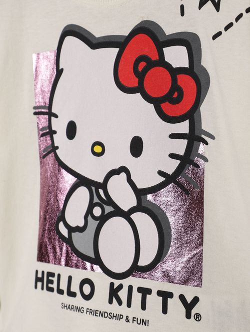 Blusa Manga Longa Infantil Para Menina - OFF WHITE