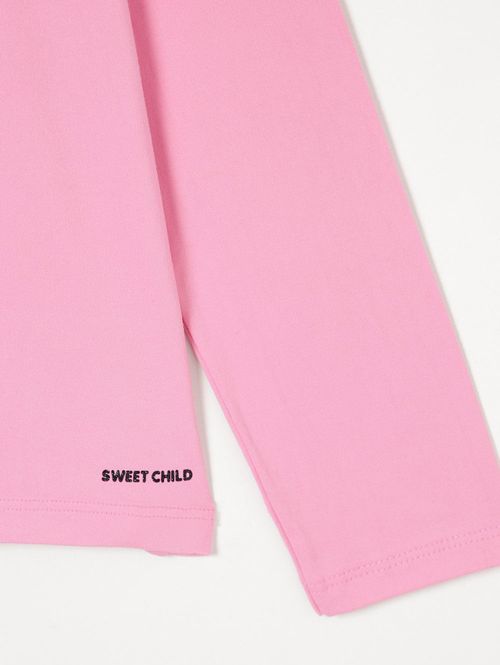 Blusa Manga Longa Juvenil Para Menina - Rose