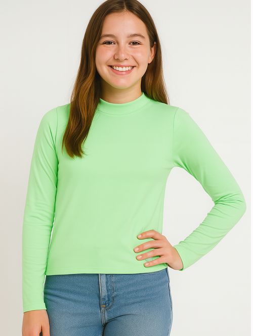 Blusa Térmica Proteção UV50+ Juvenil Feminino - Verde