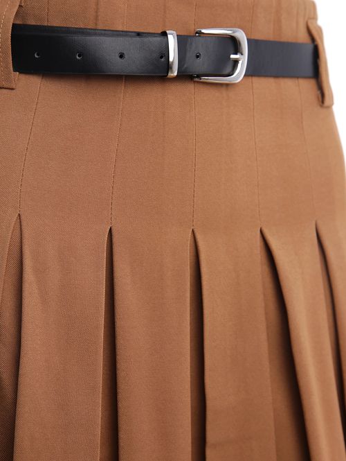 Saia Midi Eagle Rock Feminina CARAMELO