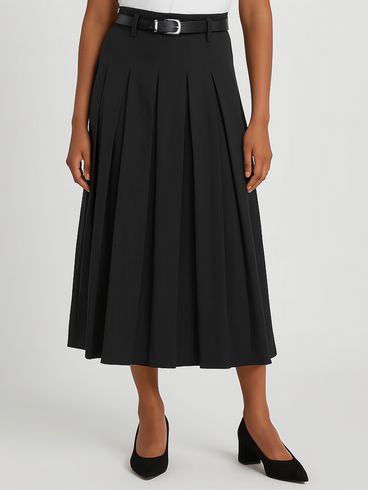 Saia Midi Eagle Rock Feminina CINZA