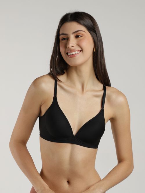 Kit Com 02 Sutiãs Com Bojo Feminino PRETO/NUDE