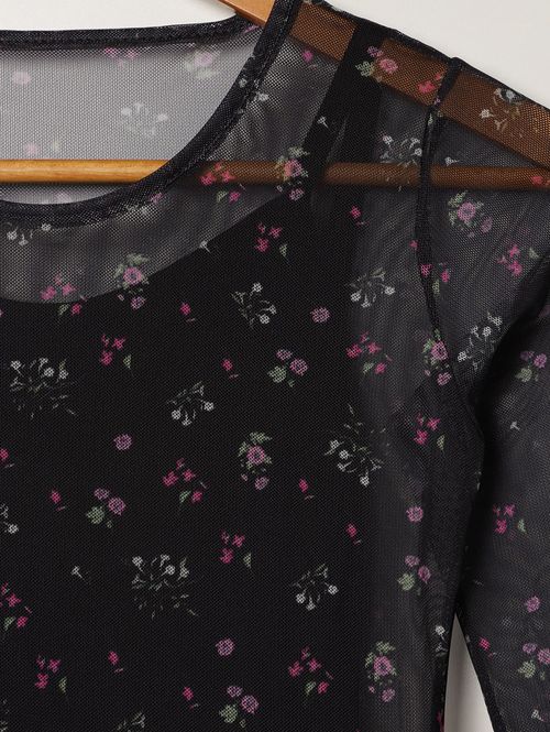 Vestido Tule Juvenil Para Menina - PRETO