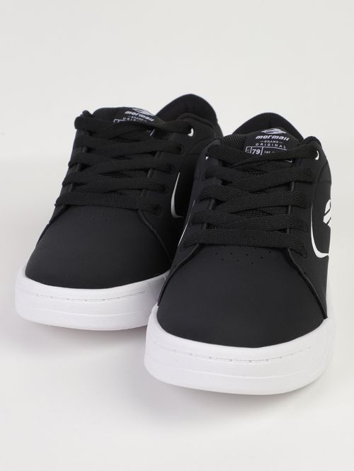 Tênis Casual Urban Flow Mormaii Masculino PRETO/BRANCO