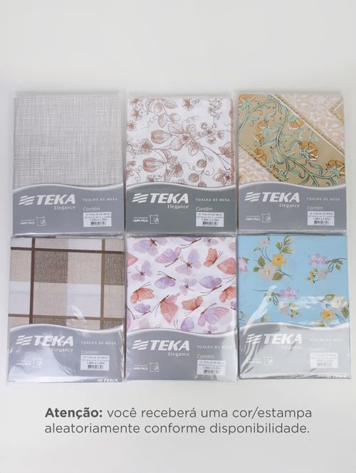 Toalha de Mesa Retangular Teka Elegance SORTIDO