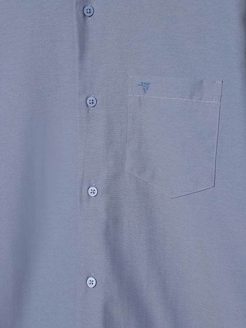 Camisa Nobre Manga Longa Plus Size Masculina AZUL