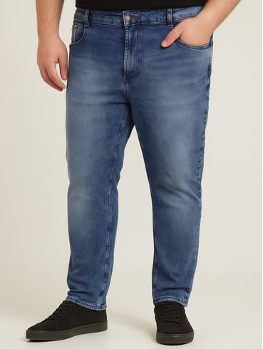 Calça Jeans Plus Size Masculina AZUL