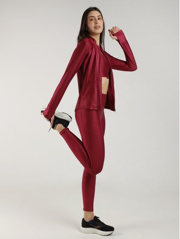 Calça Legging 3D Vels Feminina BORDO