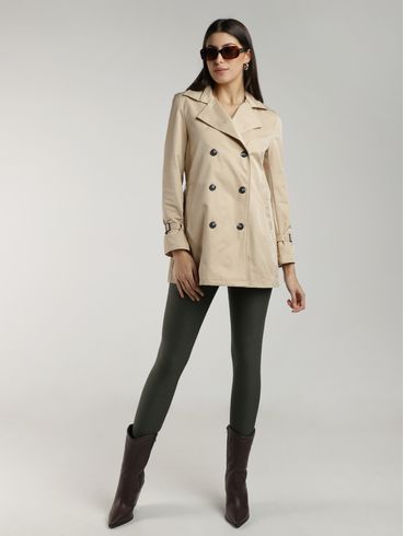 Casaco Trench Coat Feminino BEGE