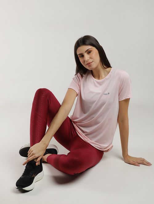Blusa Manga Curta Vels Feminina ROSA CLARO