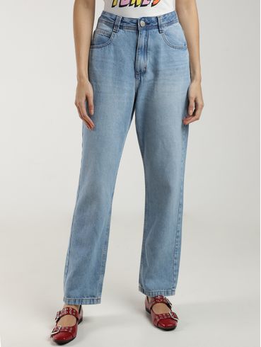 Calça Jeans Reta Autentique Feminina AZUL