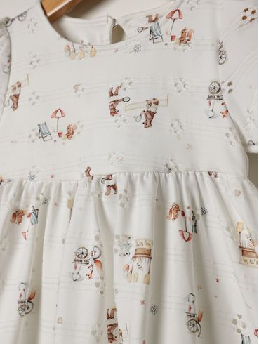 Vestido Infantil Para Bebê - OFF WHITE
