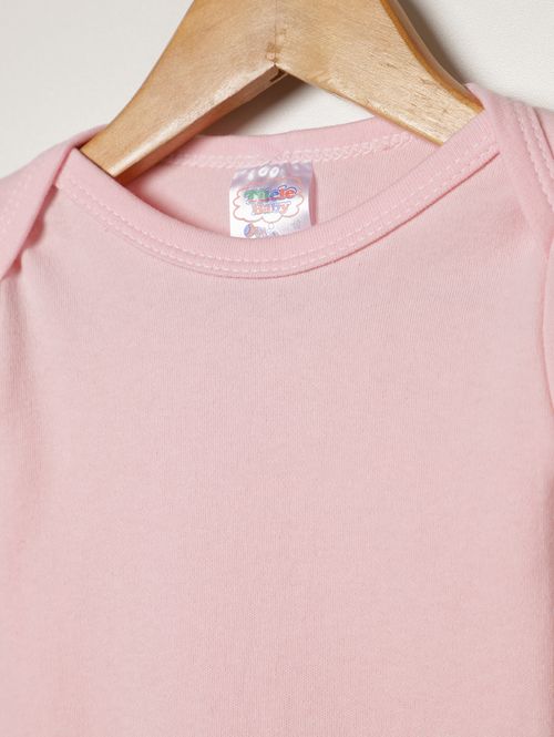 Body Suedini Infantil Para Bebê - ROSA CLARO