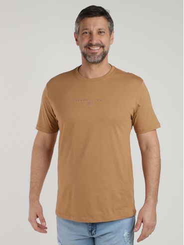 Camiseta Manga Curta Masculina MARROM