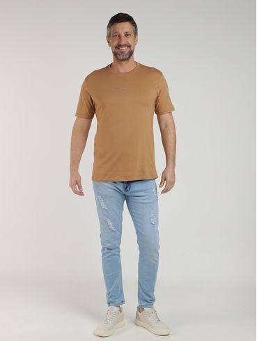 Camiseta Manga Curta Masculina MARROM