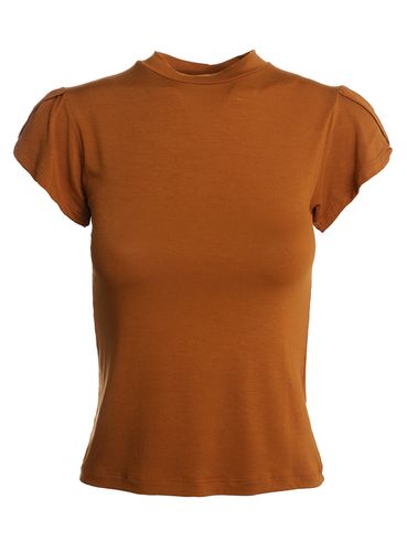 Blusa Gola Alta Manga Tulipa Autentique Feminina CARAMELO